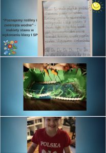 MAKIETY STAWU – PRACE UCZNIÓW KLASY I SP