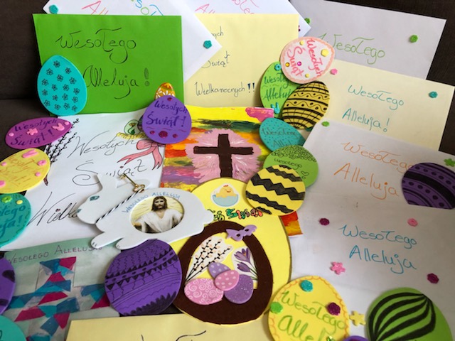 Świąteczne kartki dla mieszkańców Domu Seniora Wawel Villa