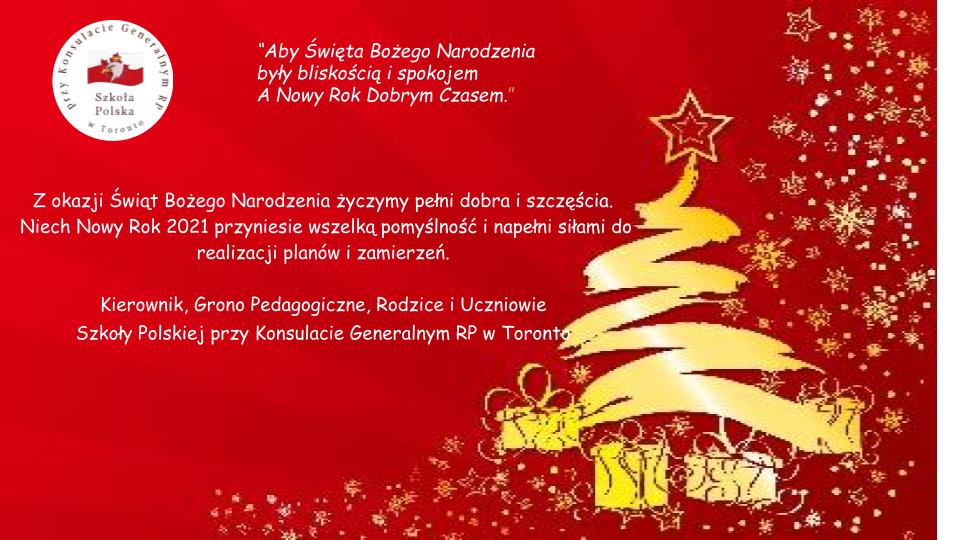 ŻYCZENIA ŚWIĄTECZNE