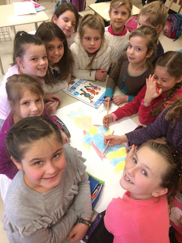 Dni z językiem polskim w SPK Toronto- lekcja w klasie II SP