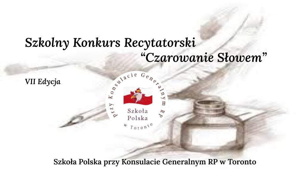 WYNIKI SZKOLNEGO KONKURSU RECYTATORSKIEGO “CZAROWANIE SŁOWEM”- VII EDYCJA