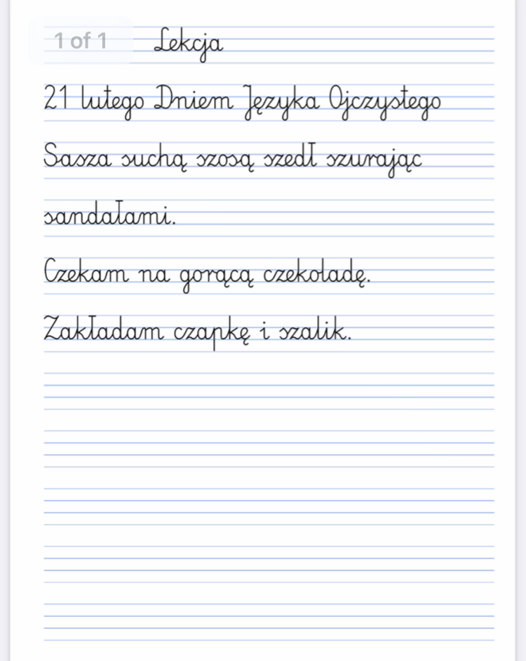 MIĘDZYNARODOWY DZIEŃ JĘZYKA OJCZYSTEGO W SZKOLE POLSKIEJ W TORONTO