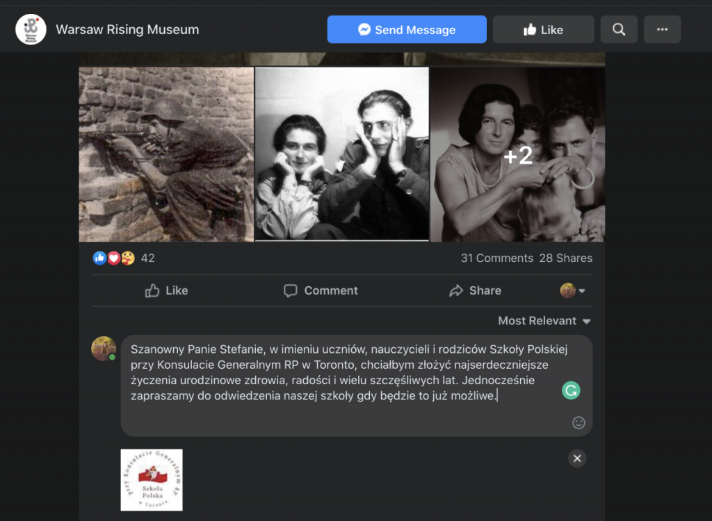 SZKOŁA POLSKA W TORONTO W AKCJI MUZEUM POWSTANIA WARSZAWSKIEGO