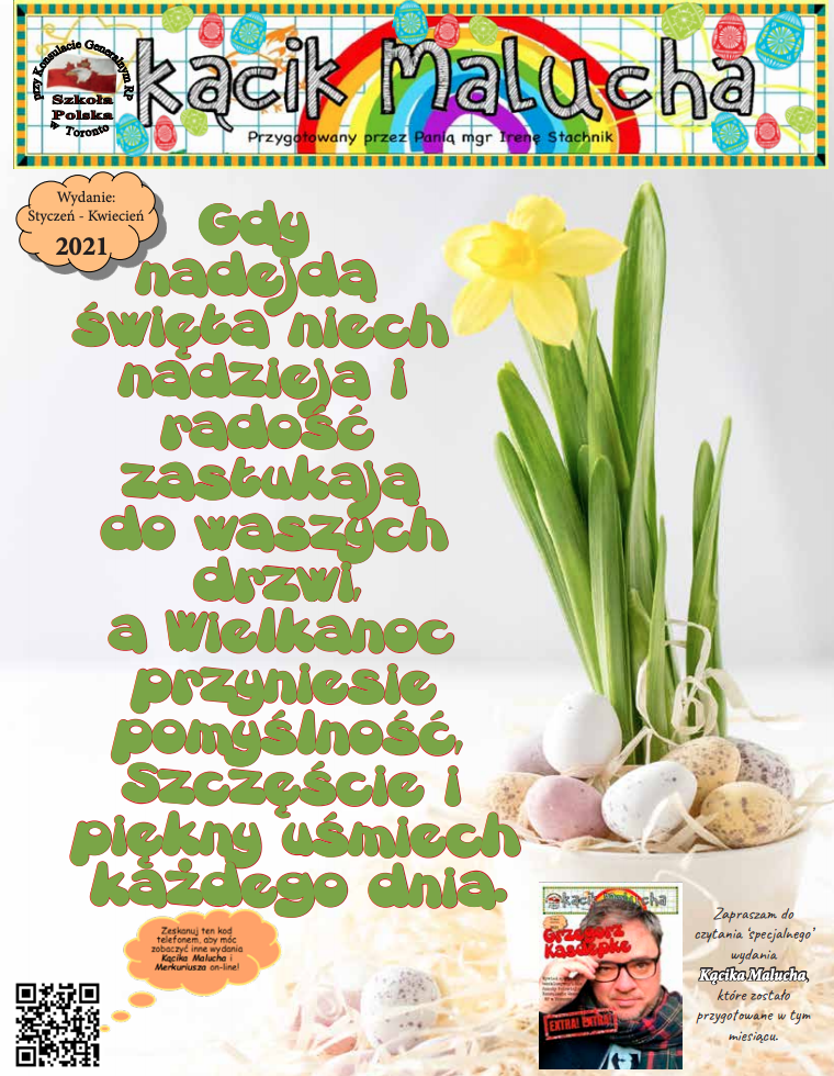 KĄCIK MALUCHA – MARZEC-KWIECIEŃ 2021