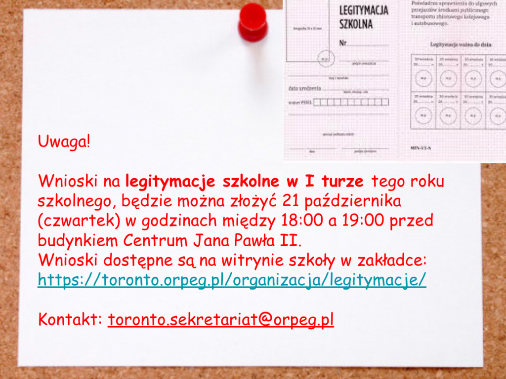 LEGITYMACJE SZKOLNE