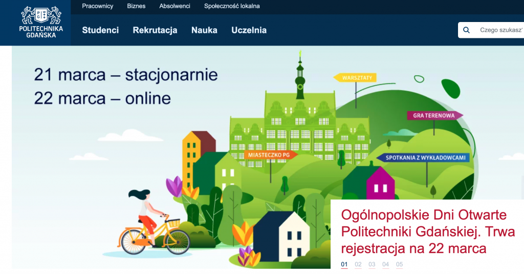 DNI OTWARTE POLITECHNIKI GDAŃSKIEJ – JOIN VIRTUAL OPEN DAYS AT GDAŃSK UNIVERSITY OF TECHNOLOGY (POLAND)