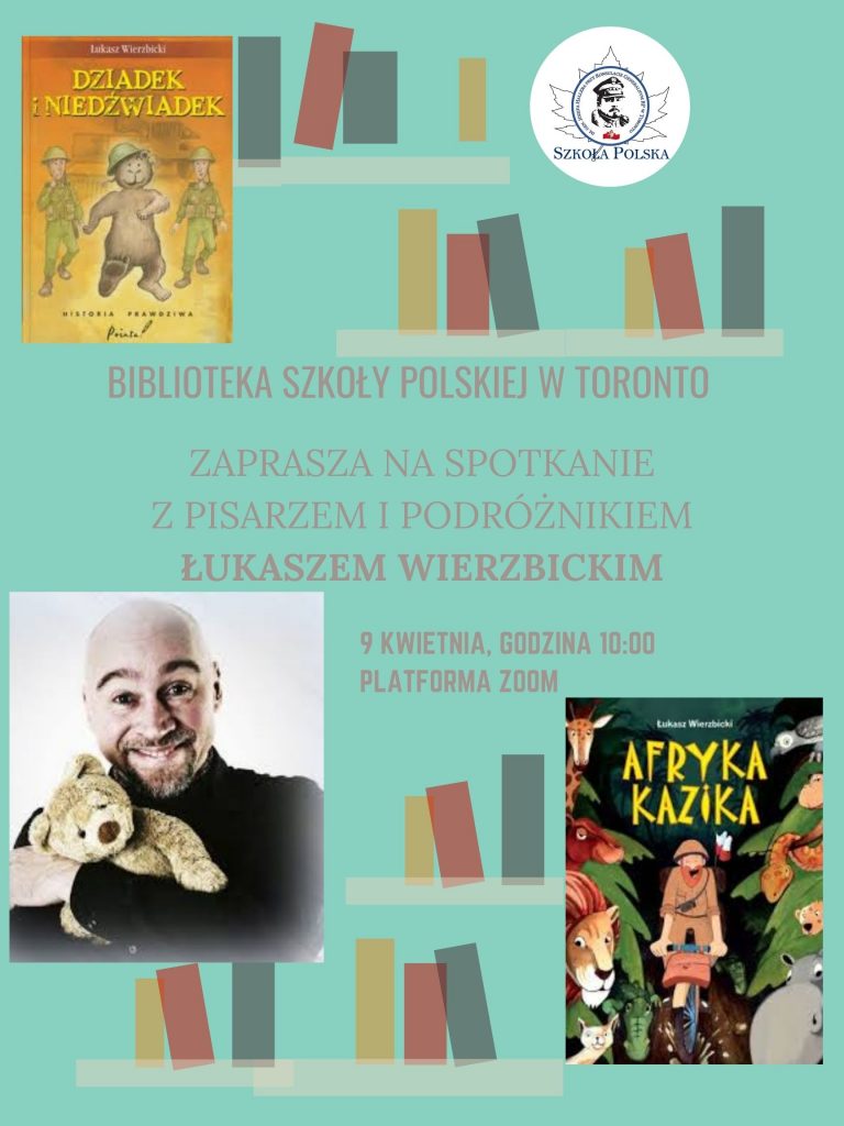 BIBLIOTEKA SZKOLNA ZAPRASZA NA SPOTKANIE Z AUTOREM