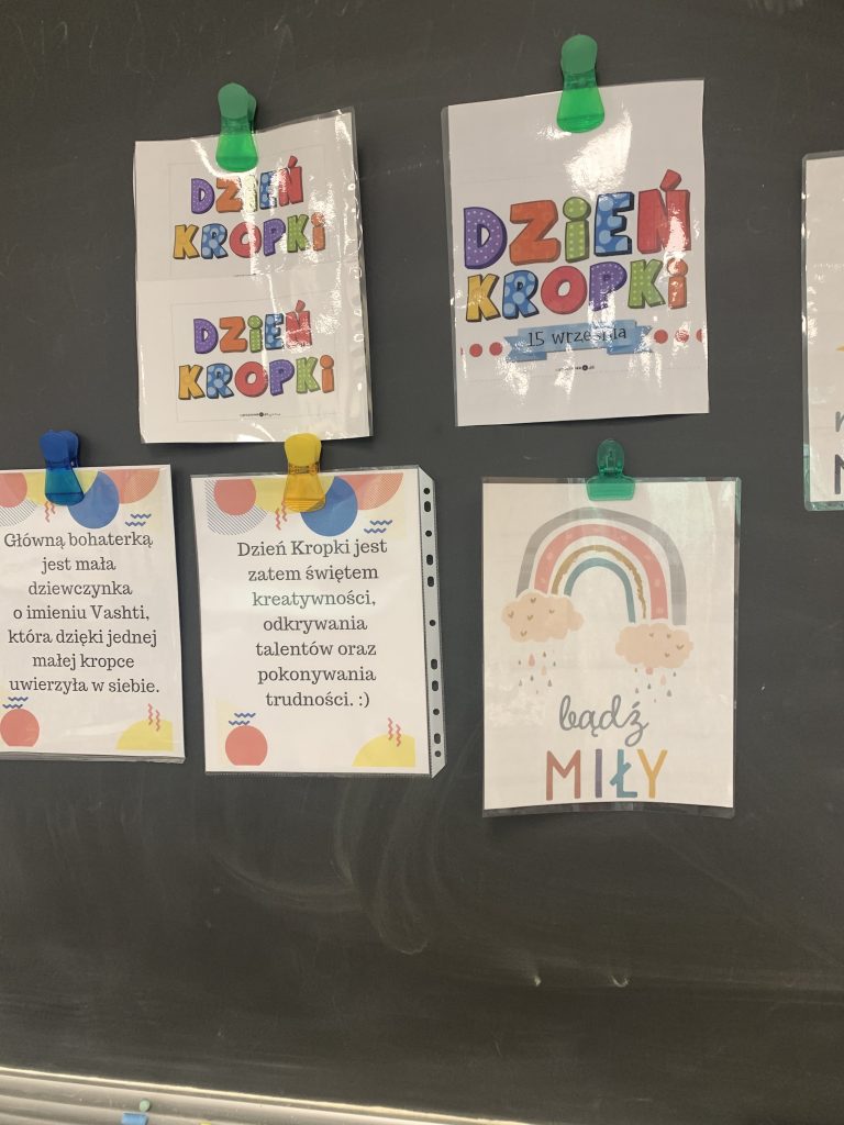 DZIEN KROPKI W KLASIE 1 SP