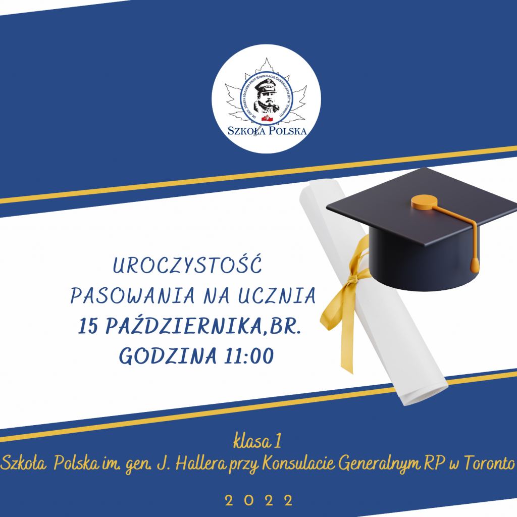 UROCZYSTOŚĆ PASOWANIA NA UCZNIA KLASA 1 SP