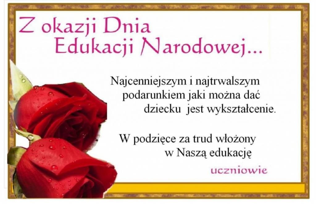 NASZYM KOCHANYM NAUCZYCIELOM W DNIU ICH ŚWIĘTA