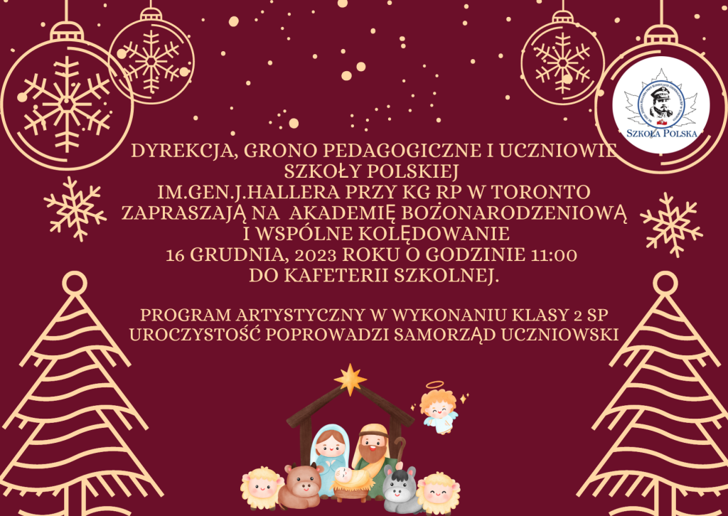 AKADEMIA BOŻONARODZENIOWA  I WSPÓLNE KOLĘDOWANIE