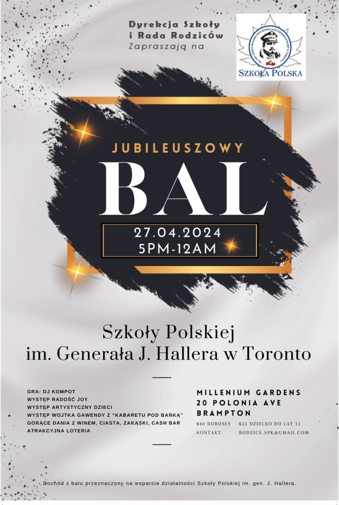 BAL JUBILEUSZOWY Z OKAZJI 30.LECIA SZKOŁY