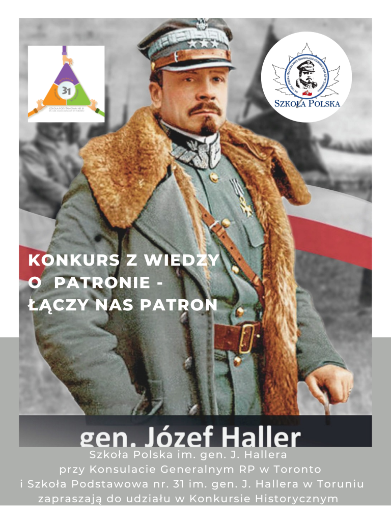 ŁĄCZY NAS PATRON – KONKURS WIEDZY O PATRONIE WE WSPÓŁPRACY ZE SZKOŁĄ PODSTAWOWĄ NR. 31 W TORUNIU