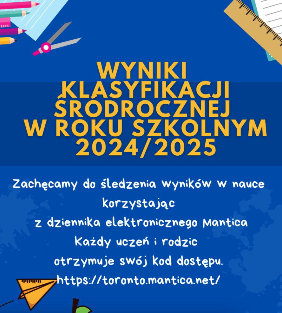 KLASYFIKACJA ŚRÓDROCZNA