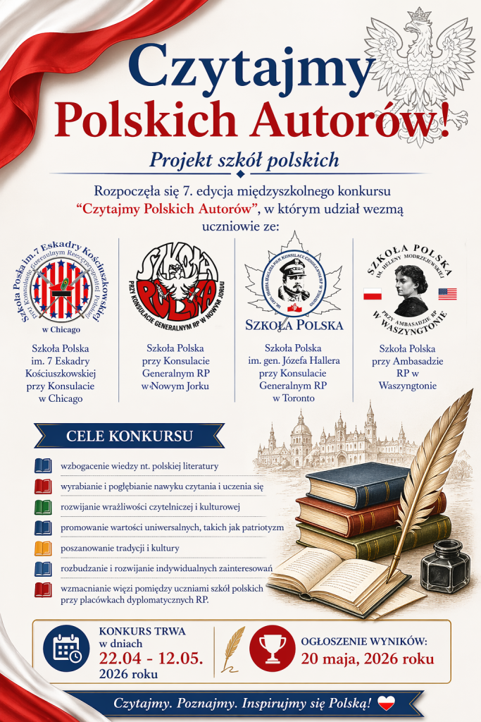 CZYTAJMY POLSKICH AUTORÓW – PROJEKT SZKÓŁ POLSKICH