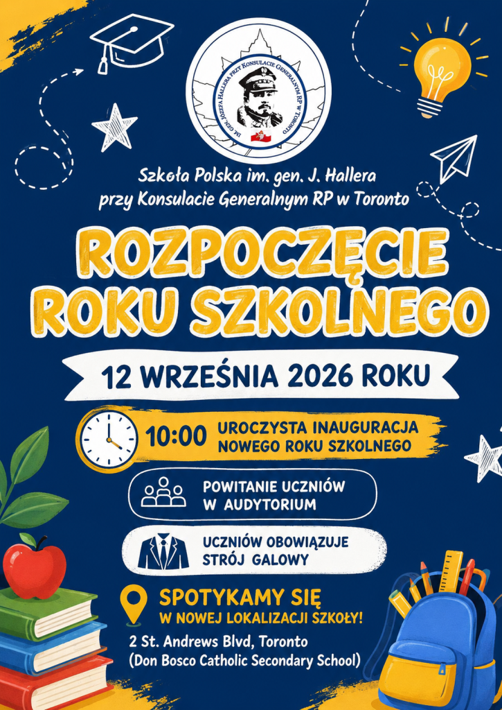 ROZPOCZYNAMY NOWY ROK SZKOLNY 2026/2027