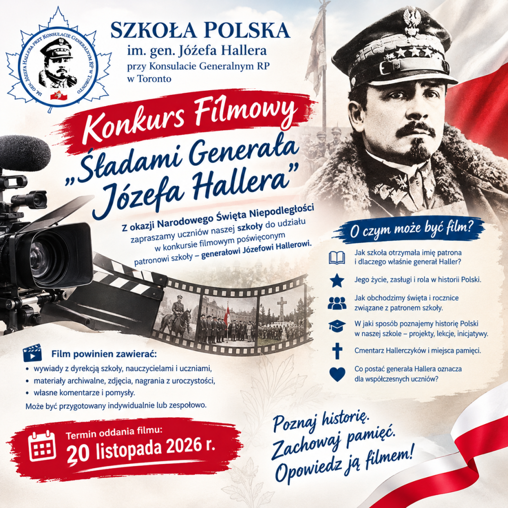 KONKURS FILMOWY  „Śladami Generała Józefa Hallera”